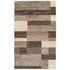12' Beige Slate Gray And Brown Patchwork Runner Rug